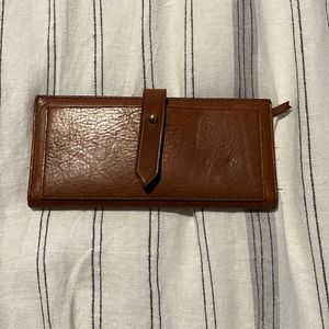 Madewell - The Leather Post Wallet (English Saddle)